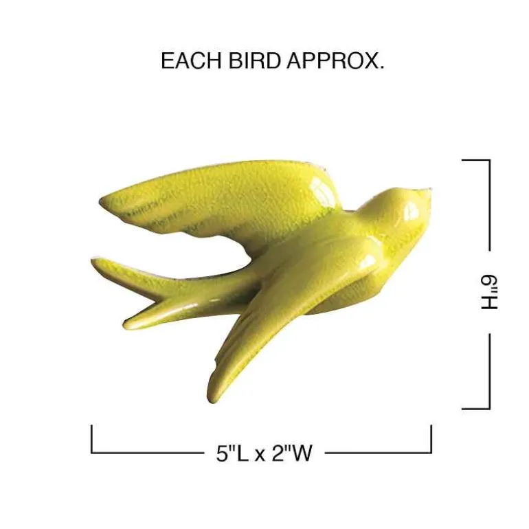 Ceramic Bird Wall Decor