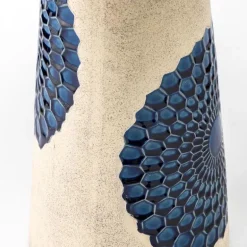 Ceramic Blue Tile Birdbath