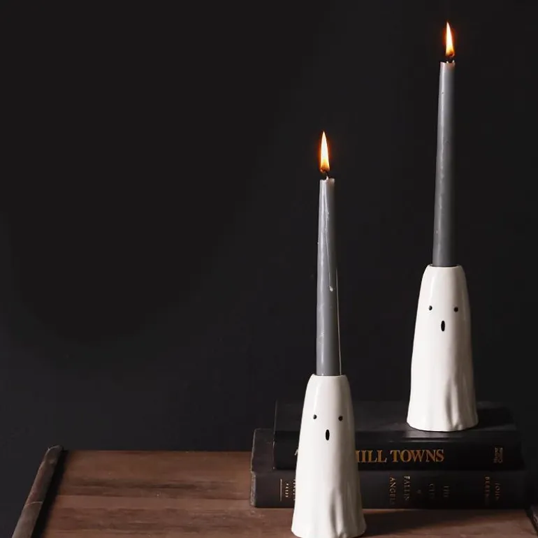 Ceramic Ghost Candleholder