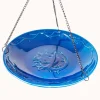 Ceramic Hanging Bird Bath - Bluebird