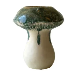 Ceramic Mushroom Vase (green)