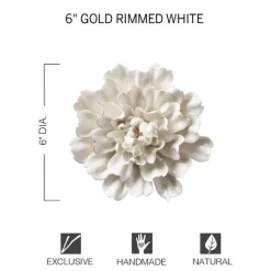 Ceramic Wall Flowers, 6