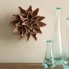 Ceramic Wall Flowers, 4" - Light Purple