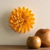 Ceramic Wall Flowers, 8" - Marigold