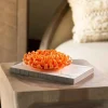 Ceramic Wall Flowers, 6" - Orange