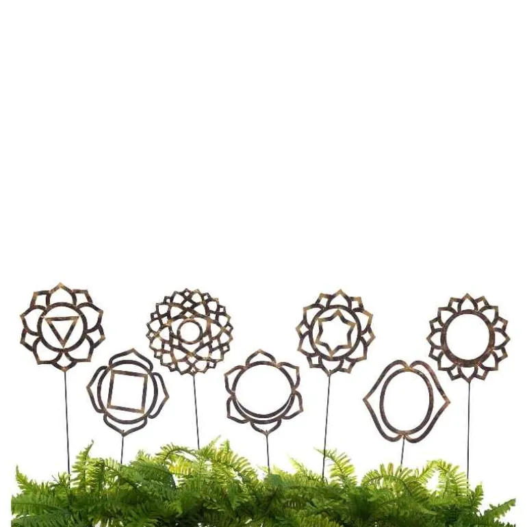 Chakra Symbol Garden and Planter Metal Stake - Unity