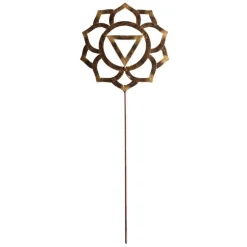 Chakra Symbol Garden and Planter Metal Stake - Confidence