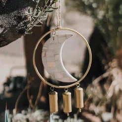Chayana Large Moon Mother of Pearl Wind Chime