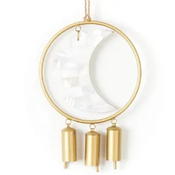Chayana Large Moon Mother of Pearl Wind Chime