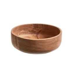 Chiku Teak Wood Bowl, Medium