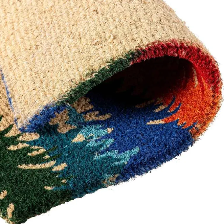 Colorful Coir Forest Doormat