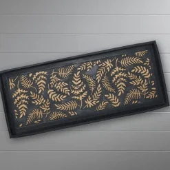 Copper-Brushed Ferns Rubber Boot Tray