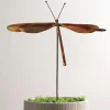 Copper-Finish Dragonfly Garden Stake