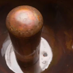 Copper Finish Hose Pot