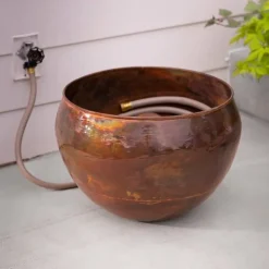 Copper Finish Hose Pot