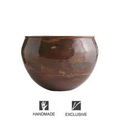 Copper Finish Hose Pot