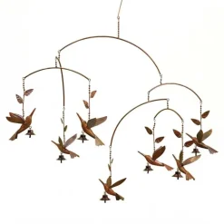 Copper Hummingbird Mobile Chime