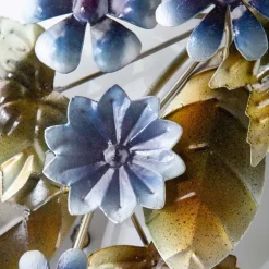Cornflower and Chicory Metal Wreath