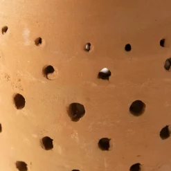 Cut-Out Dots Clay Lantern