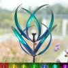Dawn Magnolia Solar Color Change LED Wind Spinner