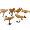 Deseo Reclaimed Teak Birds, Set of 6