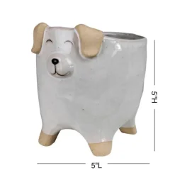 Dog Ceramic Planter