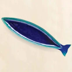 Dori Cavala 17" Serving Dish (blue)