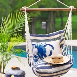 EchoFlame Blue Glass and Metal Accent Firepot