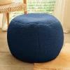 Ellis Boucle Pouf - Indigo