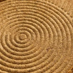 Embossed Coir Doormat Collection - Sand