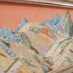 Embroidered Cordillera Landscape Wall Art
