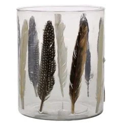 Enameled Feather Hurricane, Large