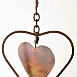 Encircled Metal Heart Hanging Art