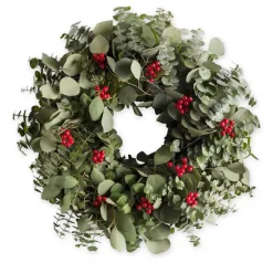 Eucalyptus Berry Wreath, 18" Dia.