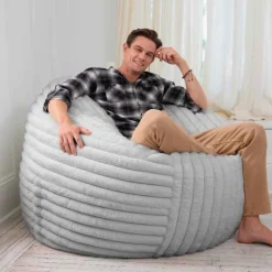 Extra Large Bean Bag Chair, 5' - Gray
