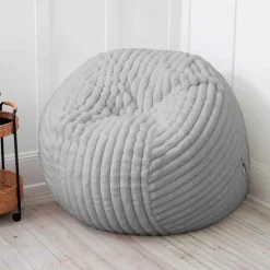 Extra Large Bean Bag Chair, 5' - Gray