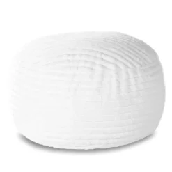 Extra Large Bean Bag Chair, 5' - Ivory