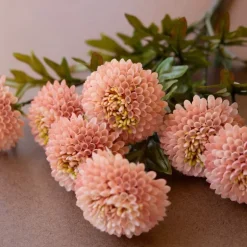 Faux Ball Dahlias, Set of 3