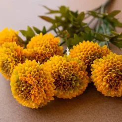 Faux Ball Dahlias, Set of 3