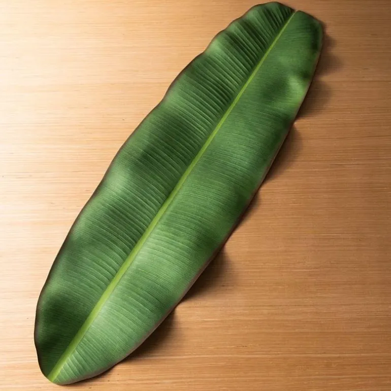 Faux Banana Leaf Runner