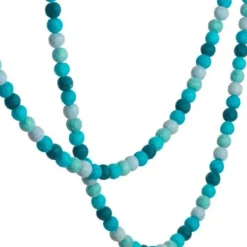 Felted Wool Ball Garland - Blueberry