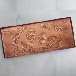 Fern Copper-Finish Boot Tray
