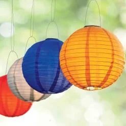 Festival Nylon Solar Lantern - Sage