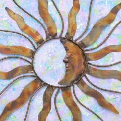 Flamed Sun, Moon, and Stars Hanging Ornament