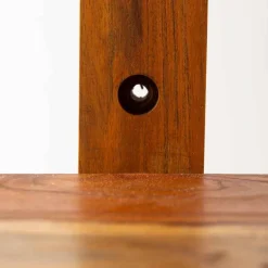 Floating Vertical Wall Shelf, 4-Shelf - Walnut