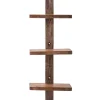 Floating Vertical Wall Shelf, 3-Shelf - Ebony