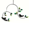 Forest Birds Metal and Glass Mobile