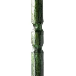 Forged Iron Green Patina Taper Candle Holders, Set of 4