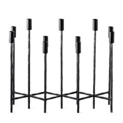 Forged Iron Taper Candelabra