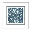 Framed Abstract Paper Wall Art - Blue Coral Set of 2